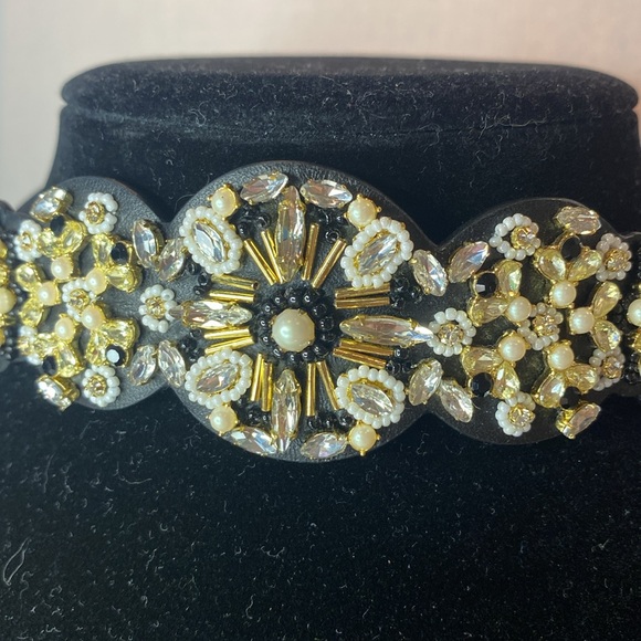 kate spade Belt: desert garden gemstone & leather headband choker or belt NWT - Picture 9 of 13